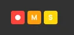 The same row engaged: record filled red, mute orange, solo yellow